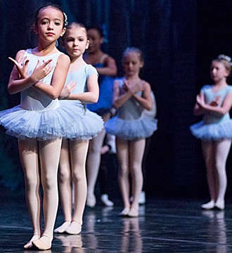 Photograph of Baltimore School for the Arts TWIGS students performing ballet