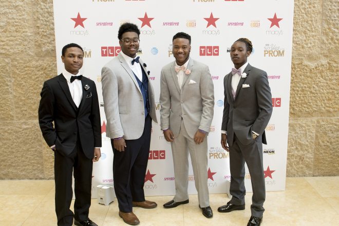 Photograph of Baltimore School for the Arts students at Prom