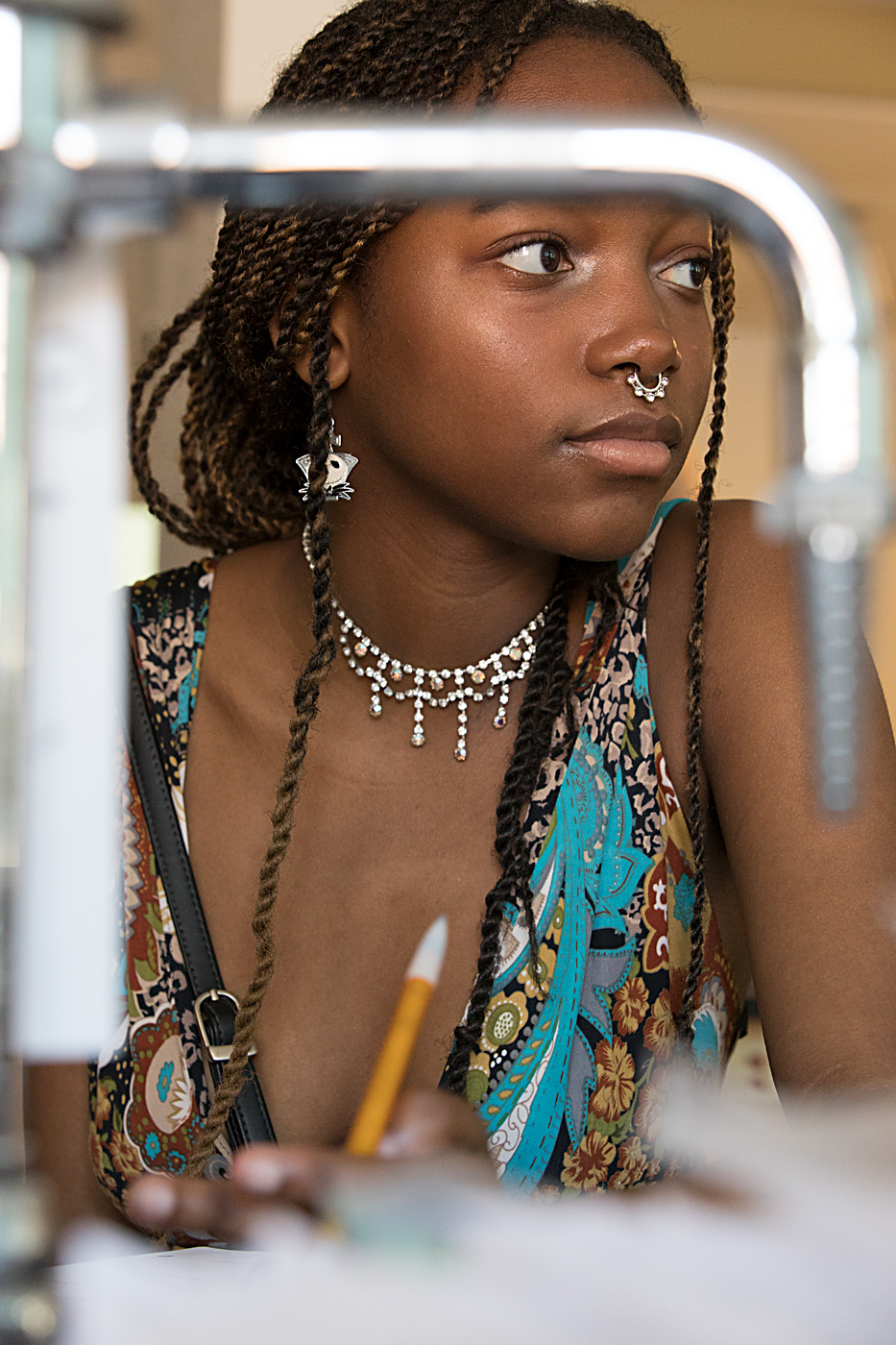 Image of Baltimore School for the Arts student studying