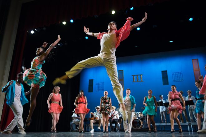 Image of Baltimore School for the Arts students dancing