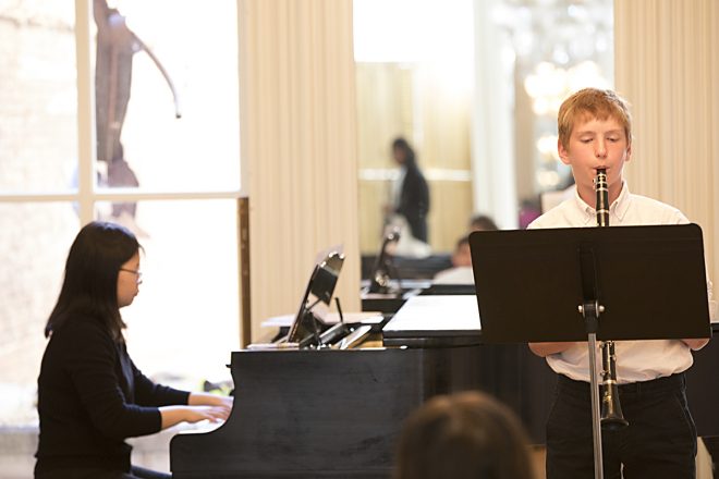 Image of Baltimore School for the Arts students playing instruments