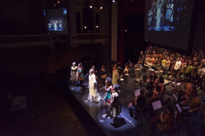 Image of Baltimore School for the Arts performing on stage