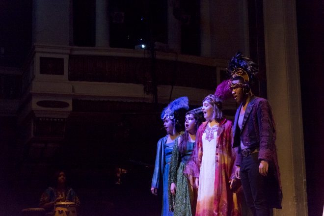 Image of Baltimore School for the Arts students performing on stage